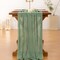 Sage Green Cheesecloth Table Runner Summer Boho Rustic Gauze 120 inch 10FT Cheese Cloth Runner
